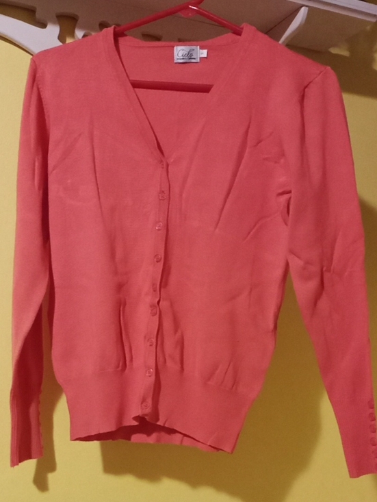 Cielo Sweaters - Orange Cielo Cardigan